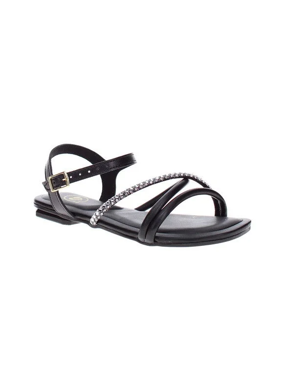 MOLEKINHA Molekinha Junior Girls Sandals Black | Made In Brazil